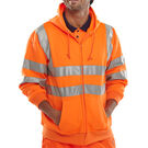 Beeswift Hi-Vis Essential Zipped Hoodie