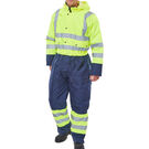 Beeswift Two-Tone Hi-Vis Thermal Waterproof Coverall