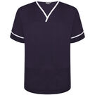 Behrens Contrast Trim Smart Scrub Top