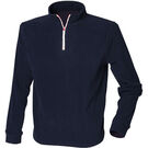 Finden & Hales Quarter Zip Long Sleeve Fleece Piped