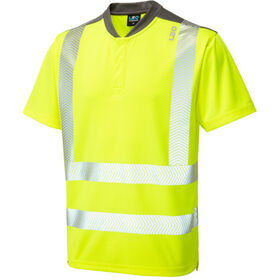 Leo Workwear Hi Vis Putsborough Performance T-Shirt