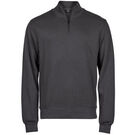 Tee Jays Ribbed Interlock Half Zip Sweatshirt